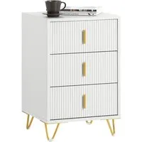 SoBuy Nachttisch FBT115-L in weiß von SoBuy