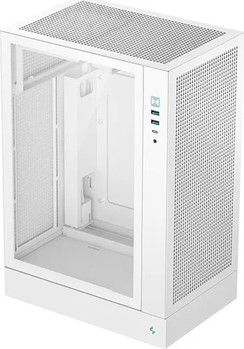 Deepcool CH170 PLUS White Gehäuse - Elegantes PC-Gehäuse in Weiß, bietet optimale Kühlung und Platz für individuelle Anpassungen, ideal für Gaming und kreative Projekte.