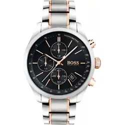 Hugo Boss Herrenuhr 1513473 - Grand Prix (Zh022B) + Box - Silber/Schwarz