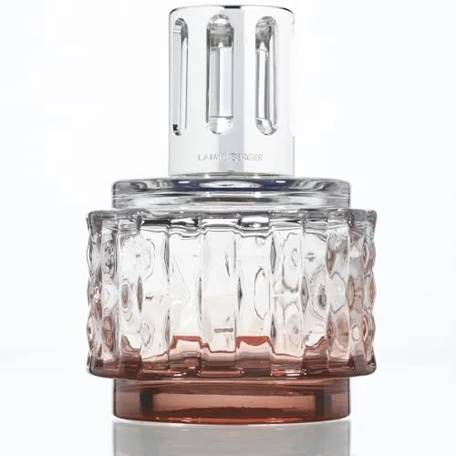Lampe Berger Variation Rose Ambré - Elegante Tischlampe - Tischlampen mit durchsichtiger Ausführung, sorgt für eine stimmungsvolle Atmosphäre und verbessert die Raumluftqualität.