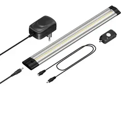 ledscom.de LED Unterbau-Leuchte Siris mit Netzteil, Bewegungsmelder, flach, 30cm, 370lm, weiß