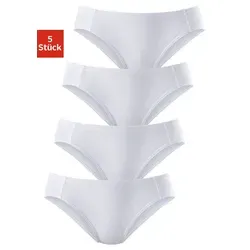 Bikinislip PETITE FLEUR, Damen, Gr. 46, weiß - Funktionsunterwäsche aus weicher Piqué-Qualität, bequem und körpernah, ideal für den Alltag. Elastische Abschlüsse für optimalen Tragekomfort.