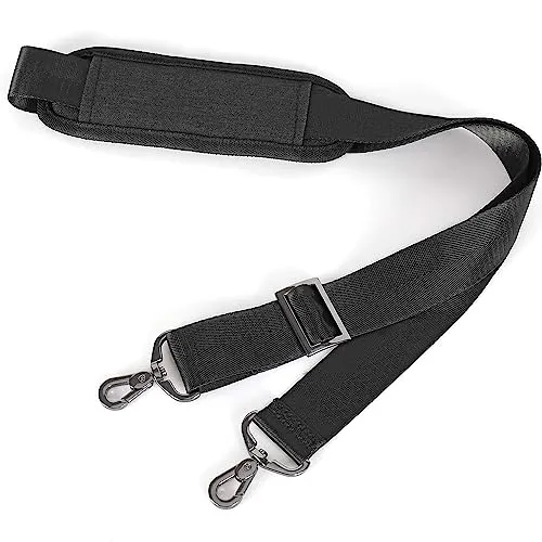 Schultergurt für Taschen, Verstellbarer Schultergurt für Taschen, Verstellbarer Gürtel mit Metall-Karabinerhaken, Taschengurt zum Wechseln mit Karabiner, für Laptop Umhängetasche/Messenger Tasche