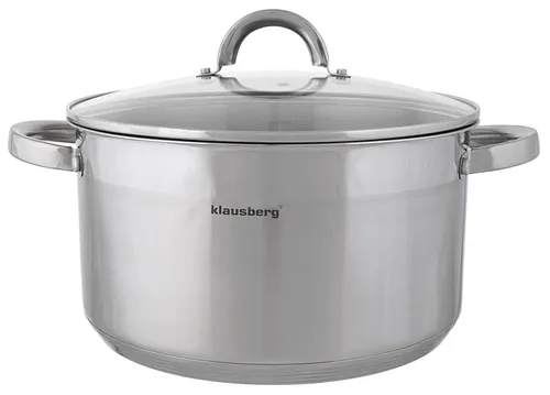 Klausberg KB-7128 Topf mit Deckel 28cm - Koch- & Suppentöpfe, 9,5L Volumen, geeignet für Gas, Elektrisch und Induktion - ideal für vielseitiges Kochen.