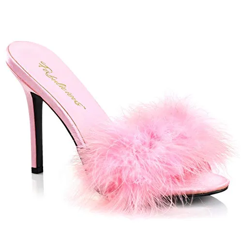Fabulicious CLASSIQUE-01F B. Pink Pu-Fur UK 6 (EU 39)