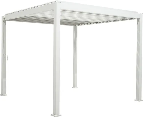Mirador Pergola Deluxe 3x3 - Elegante Überdachung für Ihre Terrasse - Pavillon & Pergola mit einem stabilen Aluminiumrahmen, ideal für entspannte Stunden im Freien und optimalen Sonnenschutz durch das Lamellendach.