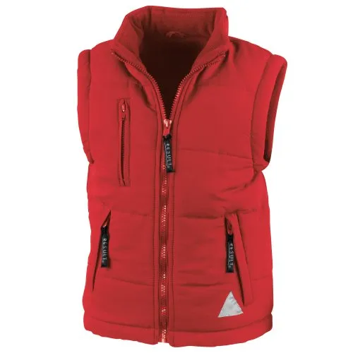 Result Kinder Gilet Ultra Padded (M) (Rot)