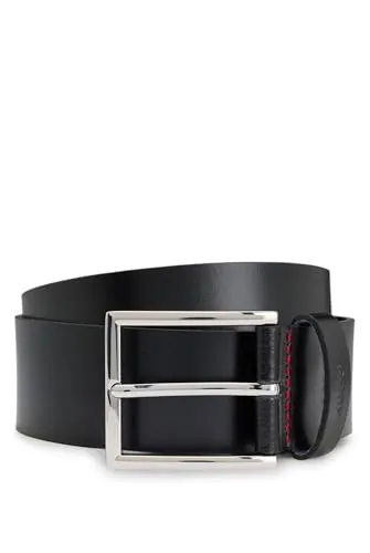 HUGO Ledergürtel Giaspo Sz40 Belt aus echtem Rindsleder - Eleganter Gürtel aus 100% Rindsleder mit markanter Dornschließe, ideal für stilbewusste Männer. Perfekt für jeden Anlass und sorgt für einen sicheren Halt.