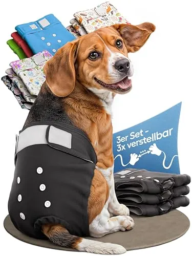 HUND IST KÖNIG Hundewindeln für Hündinnen (3 Stück) von HUND IST KÖNIG