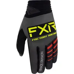 FXR MX Handschuhe Prime Grau/Schwarz/HiVis