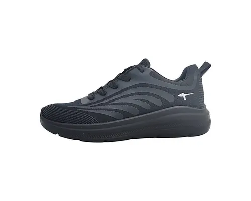 Tamaris COMFORT Damen Sneaker flach Sportlich Vegan - Schwarz (Black) 41 EU - Damen-Sneaker mit Hallux-freundlichem Design, optimaler Passform und 100% veganen Materialien für höchsten Tragekomfort im Alltag.