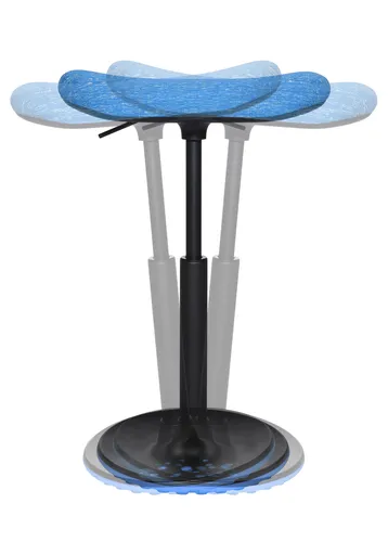 Topstar Sitness H2 Stehhocker - Höhenverstellbar und Drehbar - Bürostühle: Ergonomischer Stehhocker mit max. Belastbarkeit von 110 kg, ideal für gesundes Sitzen und Stehen, Made in Germany.
