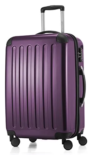 Alex Hartschalen-Trolley Koffer 65 cm - 74L in Aubergine - Trolley der Kategorie Reisekoffer, ideal für Kurzurlaube mit 74 Litern Volumen und bruchsicherem Material. Komfortable 4 Rollen und TSA-Zahlenschloss für maximale Sicherheit und leichten Transport.