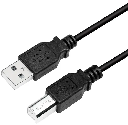 LogiLink CU0008B, 3 m, USB A, USB B, USB 2.0, 0,48 Gbit/s, Schwarz