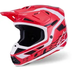 Alpinestars S-M7 Deed Motocross Helm schwarz-rot Größe S - Robuster Motocross Helm mit ECE 22-06 Zertifizierung und nur 1350 g Gewicht. Ideal für begeisterte Fahrer, die Sicherheit und Komfort schätzen.