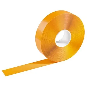 Durable Duraline Bodenmarkierungsband 50mm x 30m, gelb - Klebeband und Kleber, starkes Bodenmarkierungsband für Gefahrenbereiche im Innenraum mit besonders starker Haftkraft und abriebfester Oberfläche.