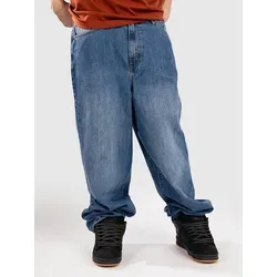 Urban Classics 90's Jeans middeepblue Gr. 34 - Jeans im 90er-Jahre Stil, lässiger Schnitt und bequeme Passform für trendbewusste Looks.