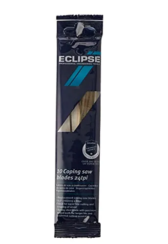 Eclipse Professional Tools 71-CP24R Laubsägeblätter, 165 mm, 24 ZpZ, 10 Stück, Schwarz