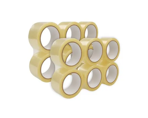 ARLI Klebeband Paketband 48 mm x 66 m leise abrollend transparent Packband (12er, 12-St., Set)