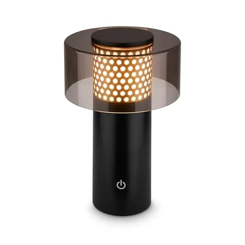 LED Tischlampe Akku Kabellos Dimmbar Touch - Klassische Tischleuchten mit stilvollem Design, warmweißem Licht und stufenlosem Touchdimmer für individuelle Helligkeitseinstellungen.