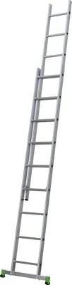 CLASSIK Schiebeleiter Aluminium 2 x 11 Sprossen Arbeitshöhe 5,5 m