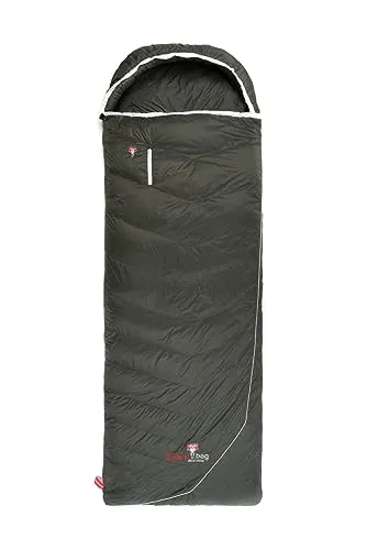 GrüeziBag Biopod DownWool Summer Comfort Schlafsack - Deckenform Schlafsack mit DownWool-Isolation, bietet viel Platz und kann komplett als Decke verwendet werden – ideal für Sommer und Übergangszeiten.