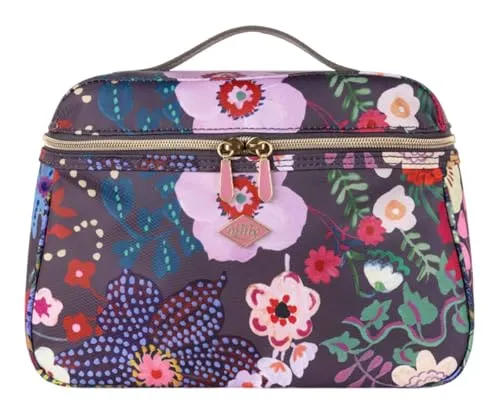 Oilily Kosmetiktasche Coco Beauty Case Tide Spirits - Stilvolle Kosmetiktasche im einzigartigen Tide Spirits-Print von Nathalie Lété, perfekt für die ordentliche Aufbewahrung deiner Beauty-Essentials. Mit praktischem Tragegriff und cleveren Fächern für optimale Organisation.