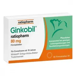 Ginkobil ratiopharm 80mg mit Ginkgo biloba