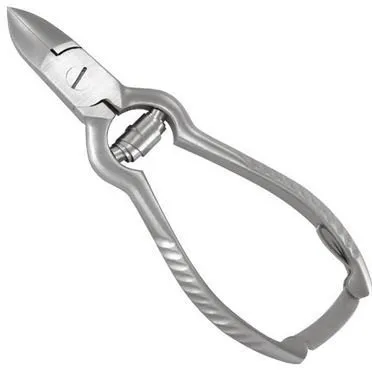 Nagelzange, Zange 14 cm mit Pufferfeder, Pediküre, Podologie Fussnagelzange Edelstahl