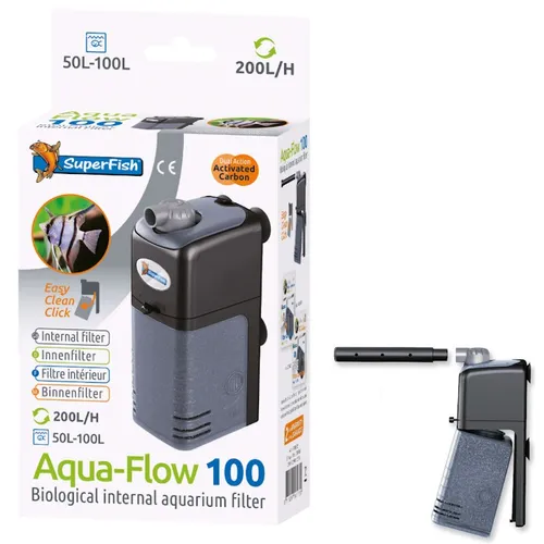 Superfish Aquarien Innenfilter Aquaflow 100 (50-200 l/h)