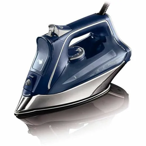 Rowenta Pro Master Dampfbügeleisen DW8215, 2800 W - Blau - Bügeleisen mit 2800 W Leistung und Microsteam 400 Sohle für perfekte Dampfverteilung. Ideal für schnelles und effektives Bügeln, auch bei empfindlichen Textilien.