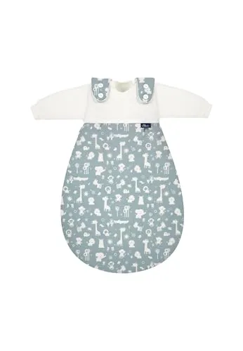 Alvi Baby-Mäxchen 3Tlg. - Das Original in Blau mit Tiermotiven - Babyschlafsäcke, ideal für einen sicheren und gemütlichen Schlaf Ihres Babys mit atmungsaktivem Material und verspieltem Design.