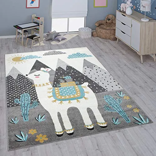 Paco Home Kinderteppich Teppich Kinderzimmer Mädchen Jungs Verschiedene Motive Und Größen, Grösse:80x150 cm, Farbe:Bunt