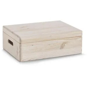 Zeller Holzkiste 13151 Allzweckkiste mit Deckel - Dekorative Boxen & Kästen – Praktische Allzweckkiste aus robustem Kiefernholz, ideal für Ordnung in Werkstatt, Haushalt oder Hobby.