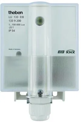 Theben LU133EIB KNX Helligkeitswertsender - Helligkeitswertsender für effektive Sonnenschutzsteuerung, IP54 Schutzart, ideal für moderne Gebäudeautomation.
