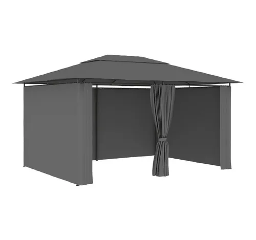 furnicato Pavillon Wasserbeständig 4x3x2,7m Anthrazit - Genieße stilvolle Momente im Freien mit diesem wasserbeständigen Pavillon. Ideal für Familienfeiern und Grillpartys, bietet er Stabilität und Schutz vor Witterungseinflüssen.