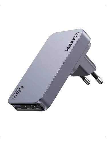 Nexode Pro 65W 3-Port GaN Ultra-Slim Fast Travel Charger - schnelles Laden für bis zu drei Geräte gleichzeitig, ideal für Reisen und unterwegs