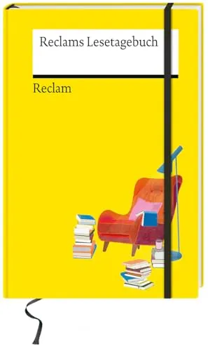 Reclams Lesetagebuch: Edles Book Journal, Bullet Journal, Reading Journal – Für den Buchclub oder als Geschenk – A5, mit Fadenheftung, Lesebändchen, Froschtasche und Verschlussgummi