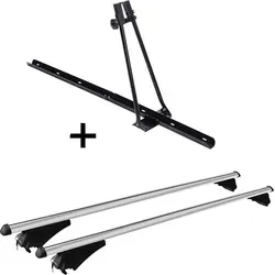 Fahrradträger ORION abschließbar + Relingträger Tiger L kompatibel mit für Seat Leon ST ab 2012
