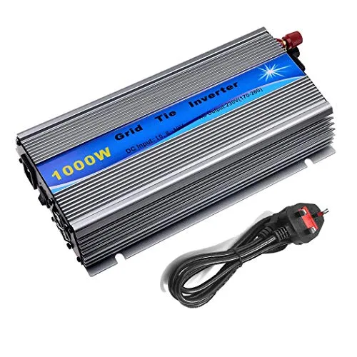 Y&H 1000W Grid Tie Wechselrichter stapelbar MPPT Reine Sinuswelle DC15-28V Solareingang für 12V Solarpanel.AC190V-260V Ausgang Strom-Netz-gebunden