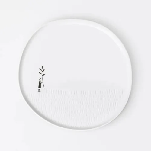 Bildergeschichten Teller Wiese