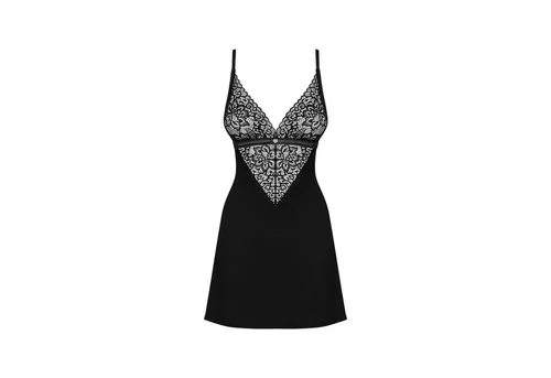 Obsessive Negligé Obsessive - OB Cecilla chemise & thong black