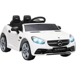 AIYAPLAY 12 V Kinder Elektroauto - Mercedes SLC 300 - Elektrofahrzeuge für Kinder ab 3 Jahren mit LED-Scheinwerfern, Sicherheitsgurt und Fernbedienung für Eltern. Erleben Sie unvergesslichen Fahrspaß mit Musik und Geschichten!