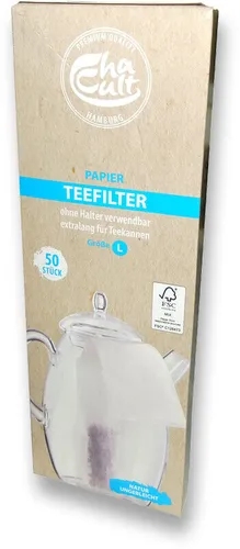 Papier Teefilter extralang für Teekannen oder Isolierkannen 50 St. Kannenfilter