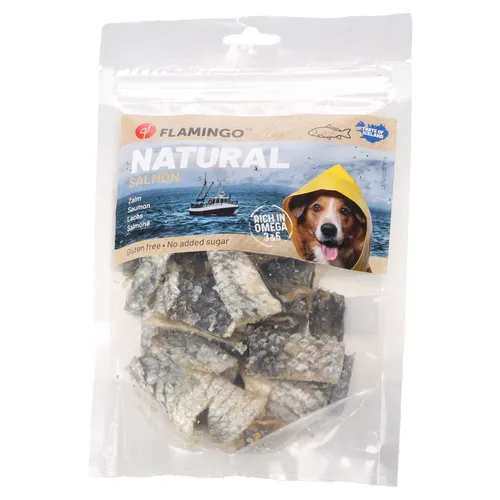 Flamingo Hundesnack Nature Lachshaut kurz 60 g, NEU