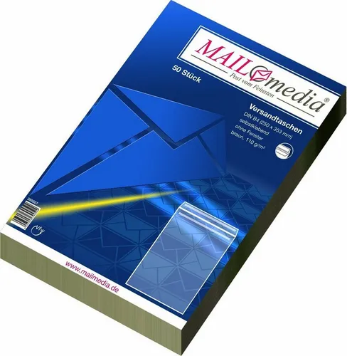 Elepa Versandtasche Versandtaschen B4 110g/qm selbstklebend braun VE=50 Stück (5 Stück)