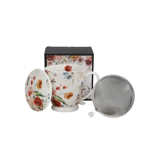 Duo Teebecher mit Fuß Sieb & Deckel ROYAL Rebecca – 0,51l