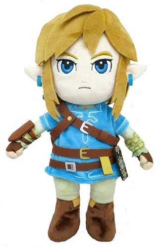 1UP - The Legend of Zelda: Breath of the Wild - Link Teddybär & Kuscheltier - Merchandise für Fans: 28cm großer Link Plüsch mit originalgetreuem Design, ideal zum Kuscheln und als Geschenk für Zelda-Liebhaber.