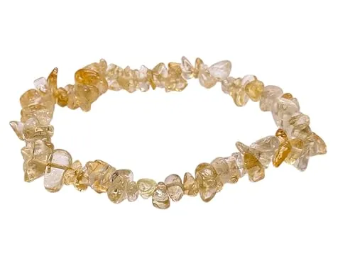 Steinfixx Edelstein Splitterarmband 18cm aus Citrin in gelb von Steinfixx
