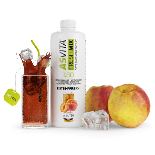  ASVita Fresh Mix 1:80 - 1L Flasche - Sirup Eistee-Pfirsich 14,99 EUR/l